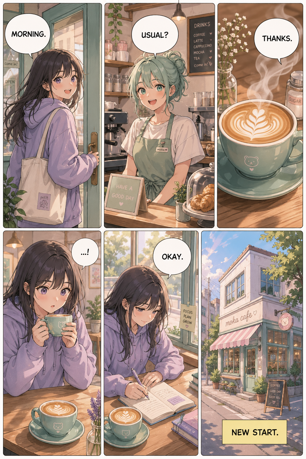 Cafe Meet — free manga made with Manga Creator